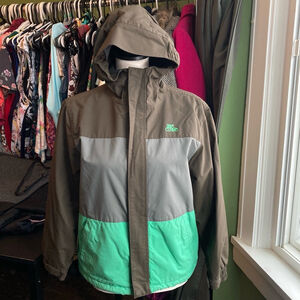 Boys' Rip Curl Jacket, Size 12, Olive, Gray and Mint